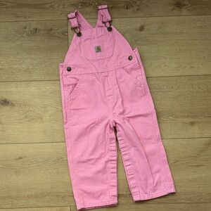 Carhartt Pink Baby Overalls with Front Pocket